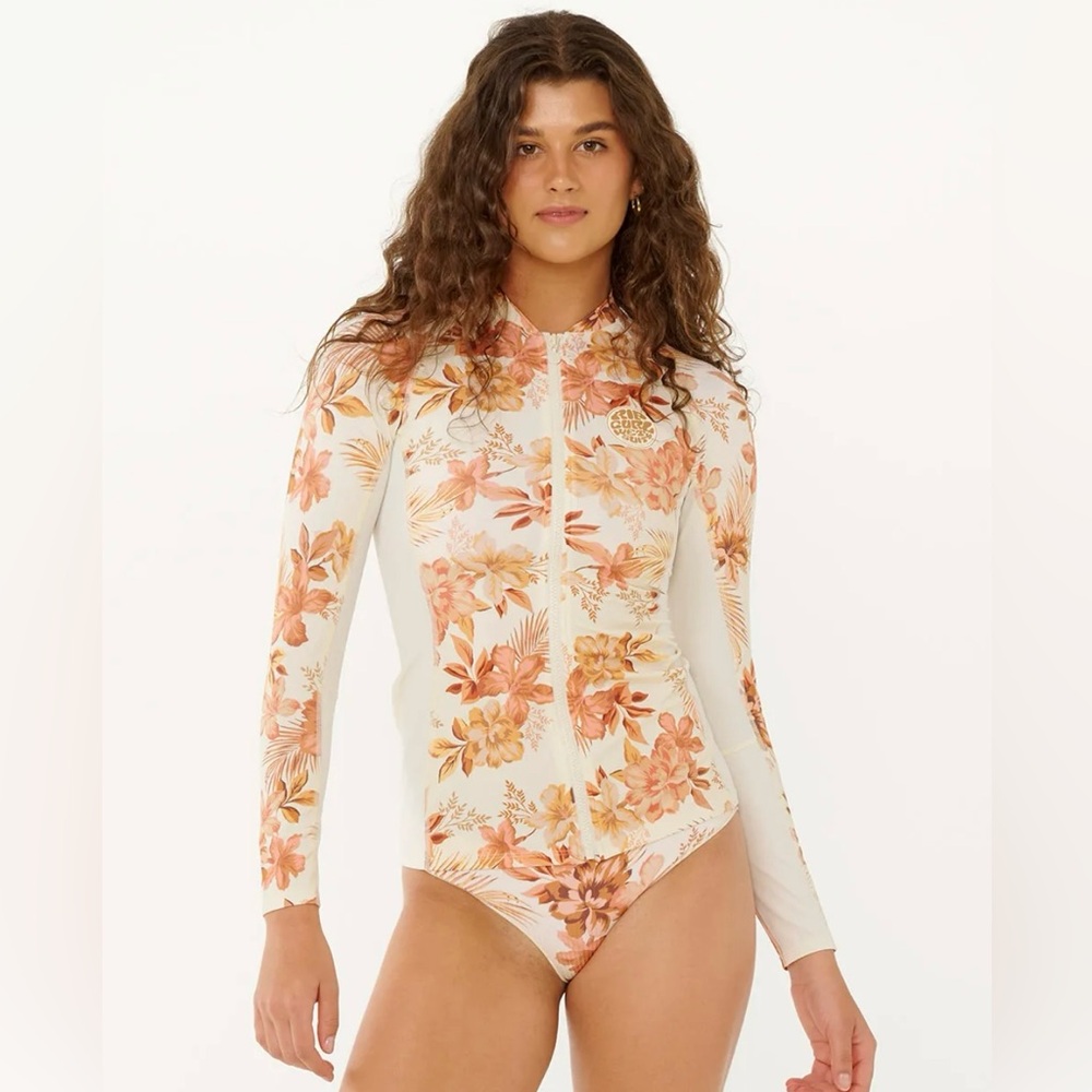 Rip Curl Desert Dreams Long Sleeve Zip Through Rash Guard